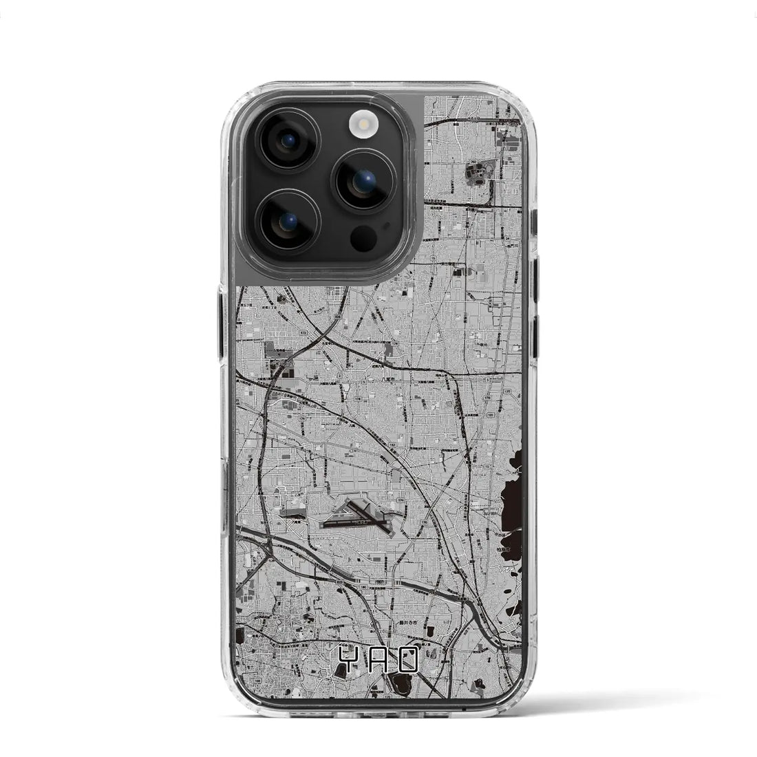 【八尾（大阪府）】地図柄iPhoneケース（MagSafeタイプ）