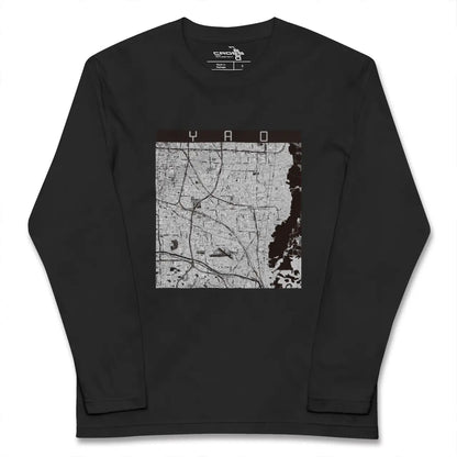 【八尾（大阪府）】地図柄ロングスリーブTシャツ