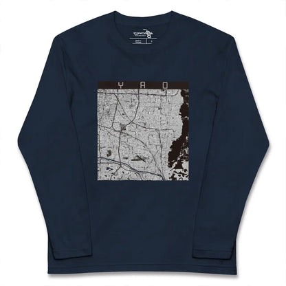【八尾（大阪府）】地図柄ロングスリーブTシャツ