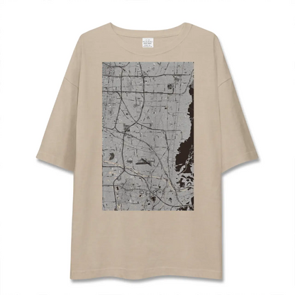 【八尾（大阪府）】地図柄ビッグシルエットTシャツ