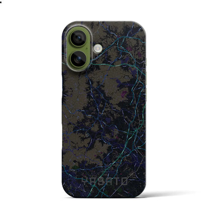 【八郷（茨城県）】地図柄iPhoneケース（バックカバータイプ）