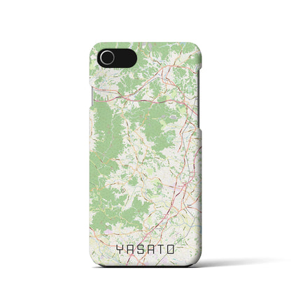 【八郷（茨城県）】地図柄iPhoneケース（バックカバータイプ）