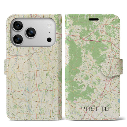 【八郷（茨城県）】地図柄iPhoneケース（手帳タイプ）