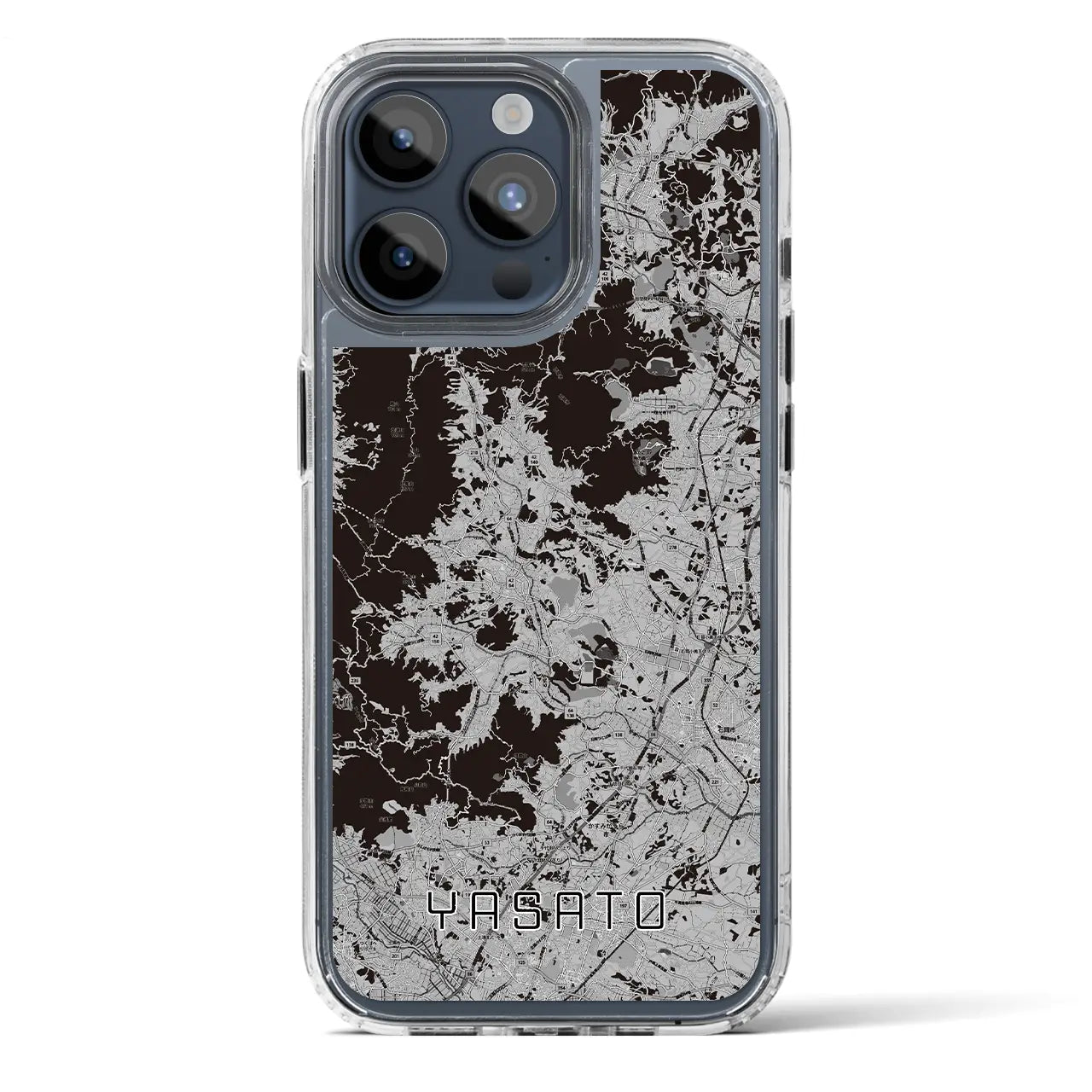 【八郷（茨城県）】地図柄iPhoneケース（MagSafeタイプ）