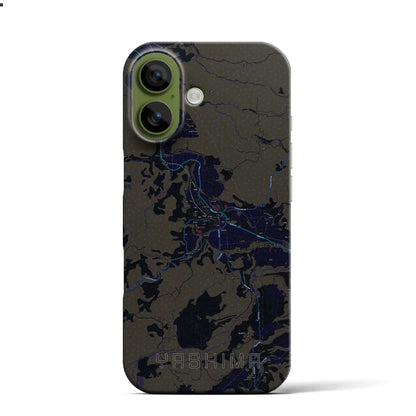 【矢島（秋田県）】地図柄iPhoneケース（バックカバータイプ）