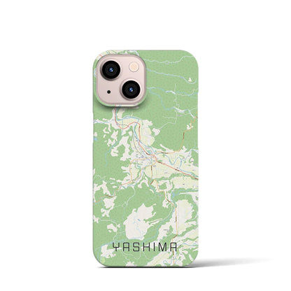 【矢島（秋田県）】地図柄iPhoneケース（バックカバータイプ）