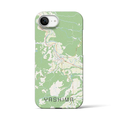 【矢島（秋田県）】地図柄iPhoneケース（バックカバータイプ）