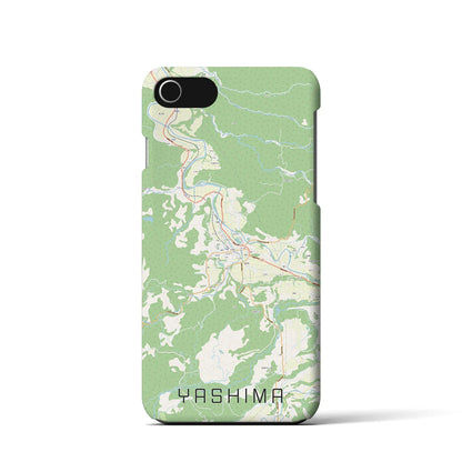 【矢島（秋田県）】地図柄iPhoneケース（バックカバータイプ）