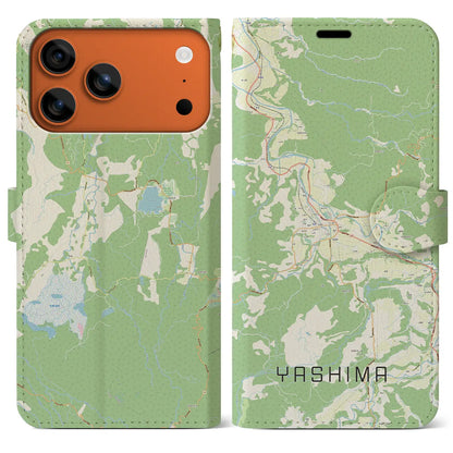 【矢島（秋田県）】地図柄iPhoneケース（手帳タイプ）