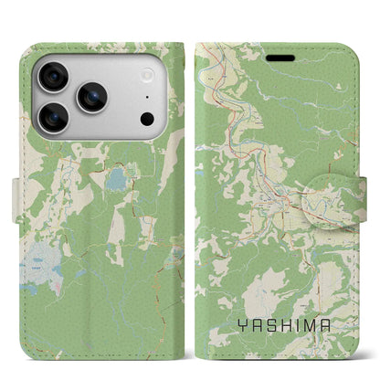 【矢島（秋田県）】地図柄iPhoneケース（手帳タイプ）