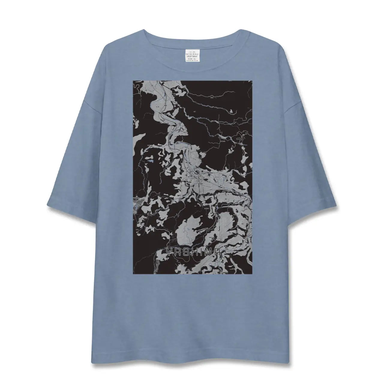 【矢島（秋田県）】地図柄ビッグシルエットTシャツ