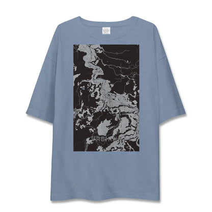 【矢島（秋田県）】地図柄ビッグシルエットTシャツ