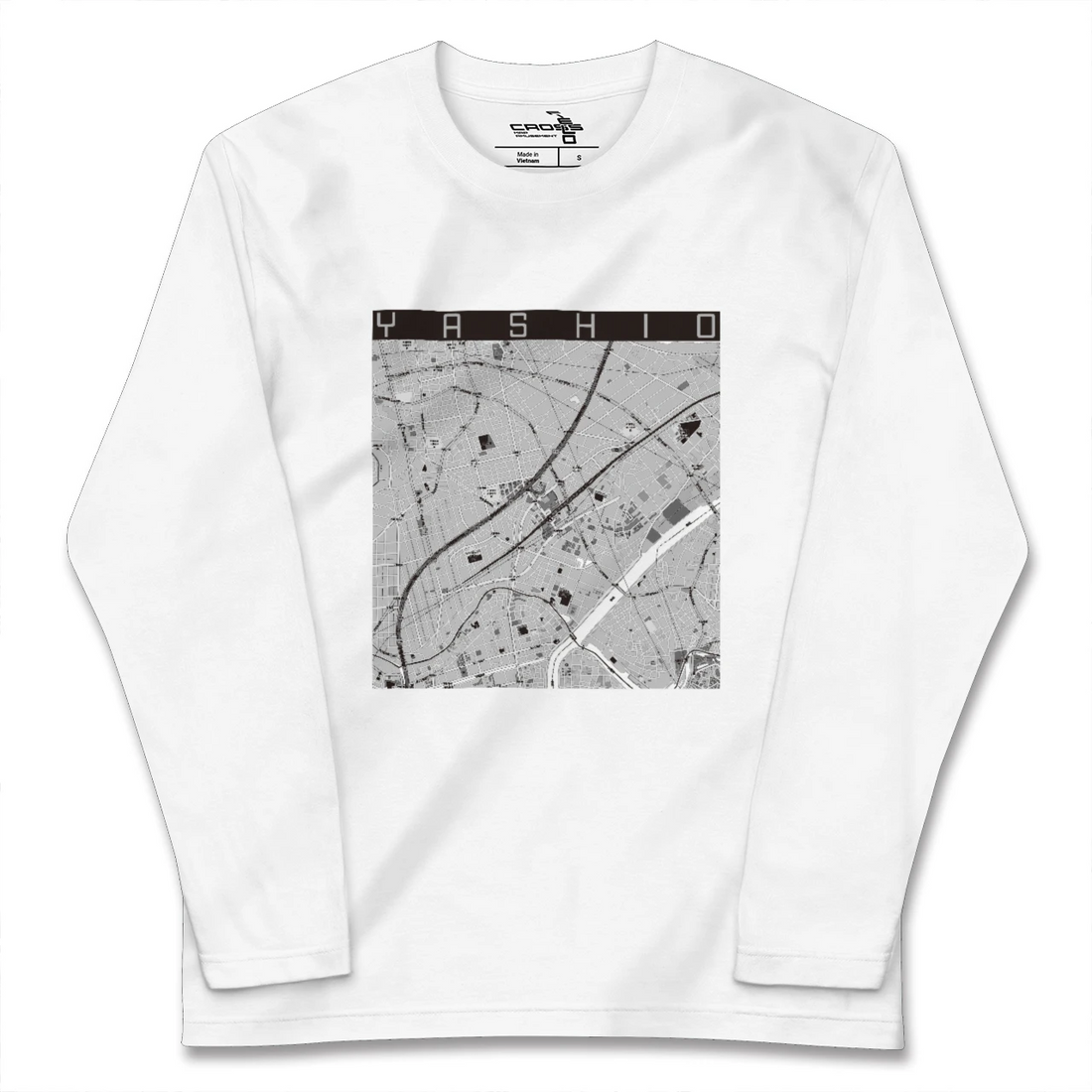 【八潮(埼玉県)】地図柄ロングスリーブTシャツ