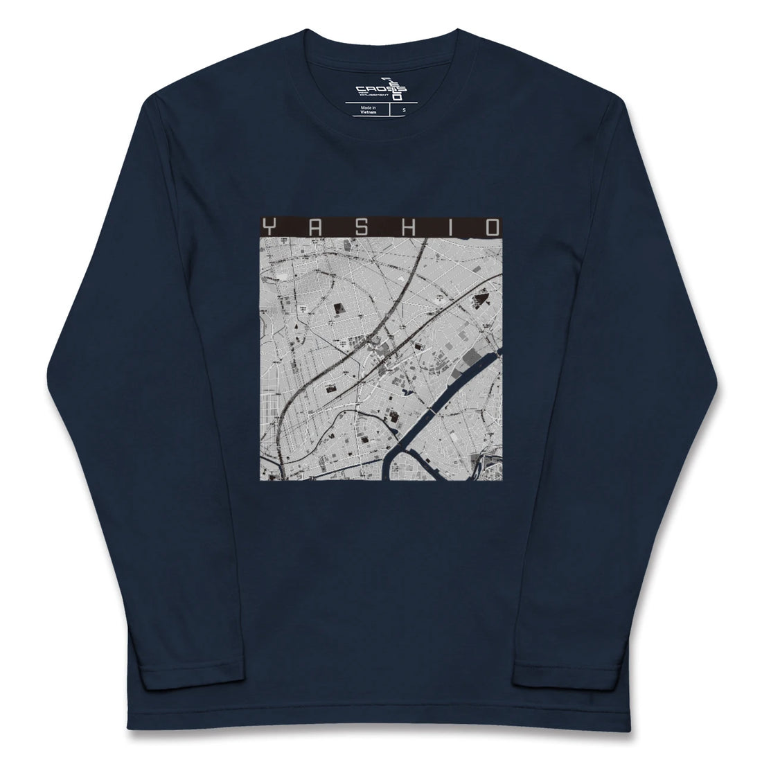 【八潮（埼玉県）】地図柄ロングスリーブTシャツ