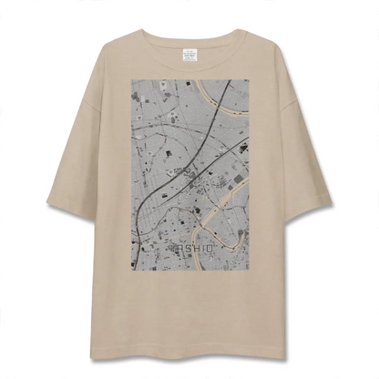 【八潮（埼玉県）】地図柄ビッグシルエットTシャツ