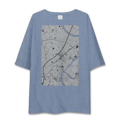 【八潮（埼玉県）】地図柄ビッグシルエットTシャツ
