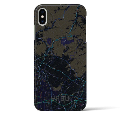 【夜須（福岡県）】地図柄iPhoneケース（バックカバータイプ）