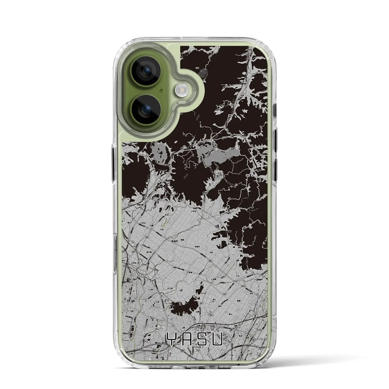 【夜須（福岡県）】地図柄iPhoneケース（MagSafeタイプ）