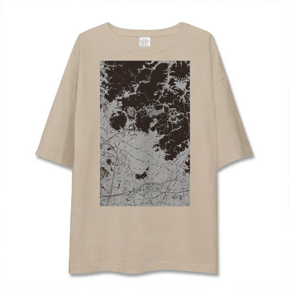 【夜須（福岡県）】地図柄ビッグシルエットTシャツ