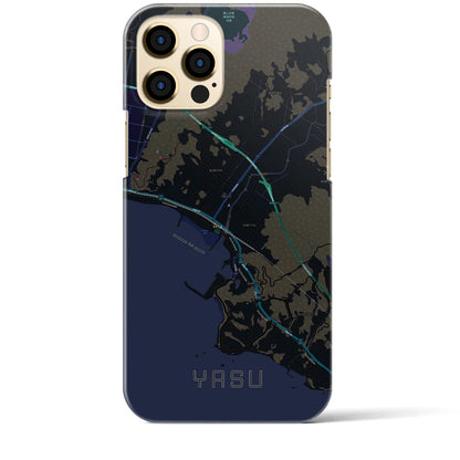 【夜須（高知県）】地図柄iPhoneケース（バックカバータイプ）