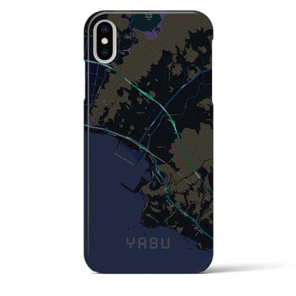 【夜須（高知県）】地図柄iPhoneケース（バックカバータイプ）