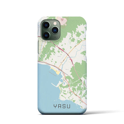 【夜須（高知県）】地図柄iPhoneケース（バックカバータイプ）