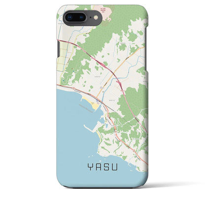 【夜須（高知県）】地図柄iPhoneケース（バックカバータイプ）