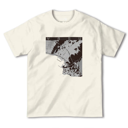 【夜須（高知県）（高知県）】地図柄ヘビーウェイトTシャツ