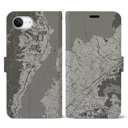 【野洲（滋賀県）】地図柄iPhoneケース（手帳タイプ）