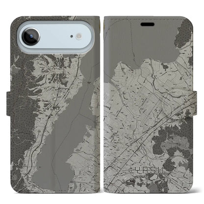 【野洲（滋賀県）】地図柄iPhoneケース（手帳タイプ）