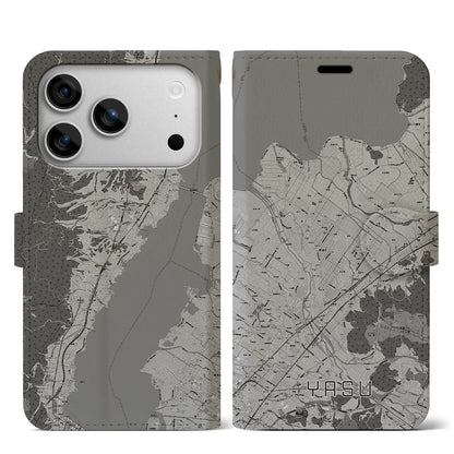 【野洲（滋賀県）】地図柄iPhoneケース（手帳タイプ）