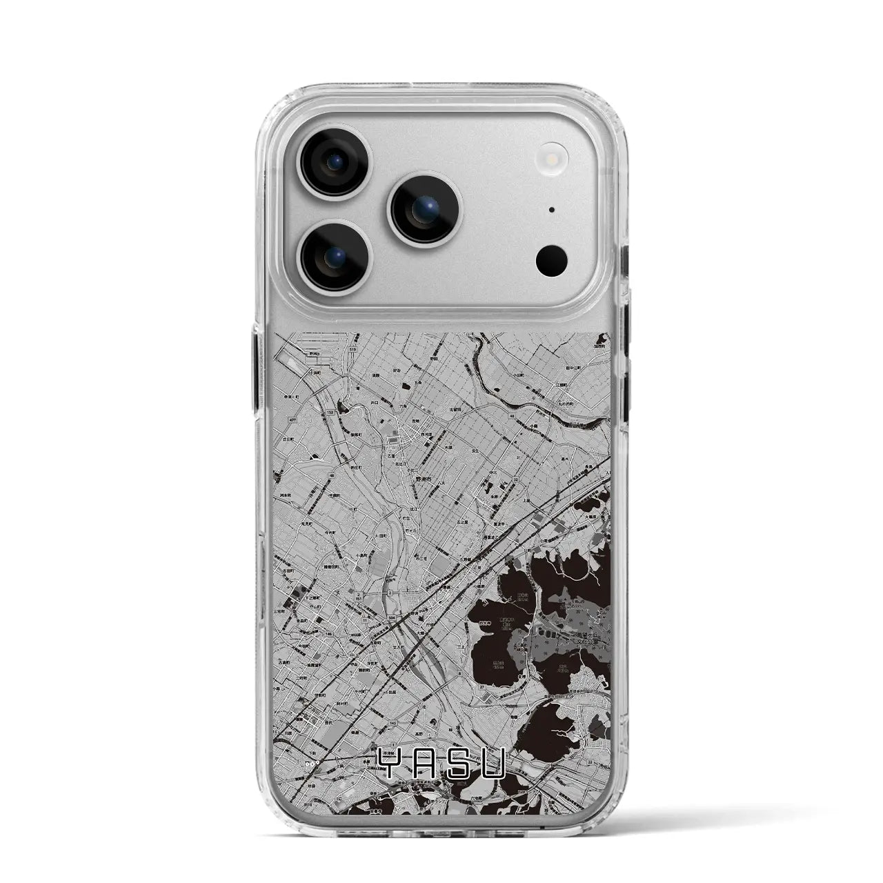 【野洲（滋賀県）】地図柄iPhoneケース（MagSafeタイプ）