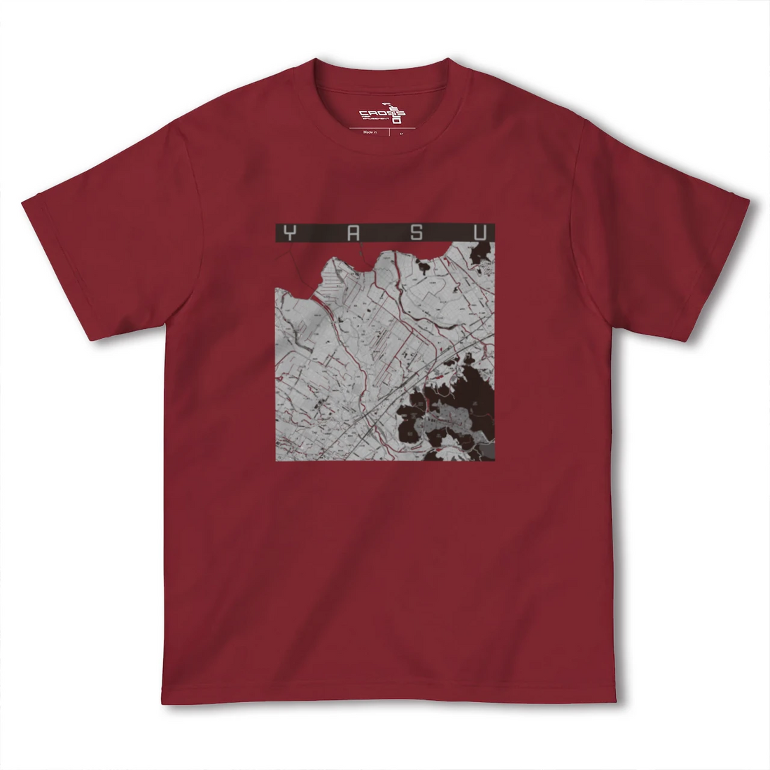 【野洲(滋賀県)】地図柄ヘビーウェイトTシャツ