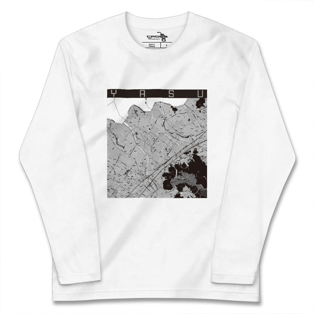 【野洲(滋賀県)】地図柄ロングスリーブTシャツ