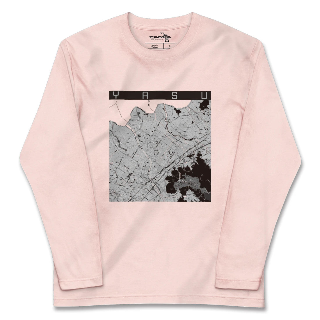 【野洲（滋賀県）】地図柄ロングスリーブTシャツ