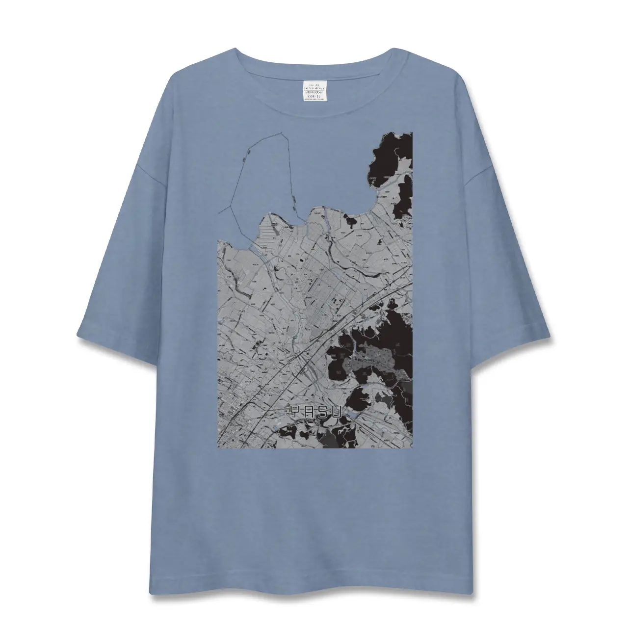 【野洲（滋賀県）】地図柄ビッグシルエットTシャツ