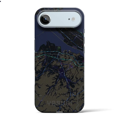 【安来（島根県）】地図柄iPhoneケース（バックカバータイプ）