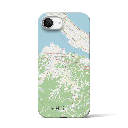 【安来（島根県）】地図柄iPhoneケース（バックカバータイプ）