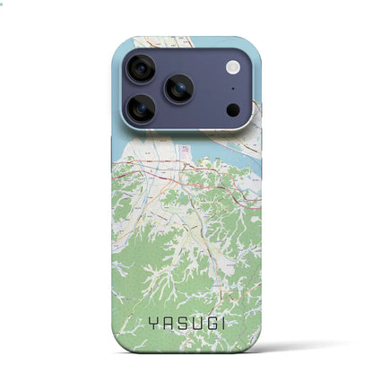 【安来（島根県）】地図柄iPhoneケース（バックカバータイプ）