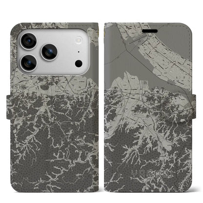 【安来（島根県）】地図柄iPhoneケース（手帳タイプ）