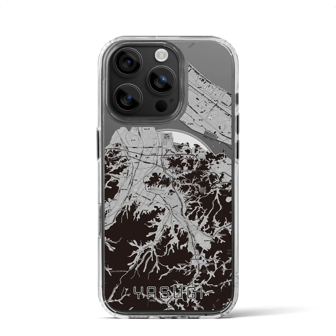 【安来(島根県)】地図柄iPhoneケース(MagSafeタイプ)