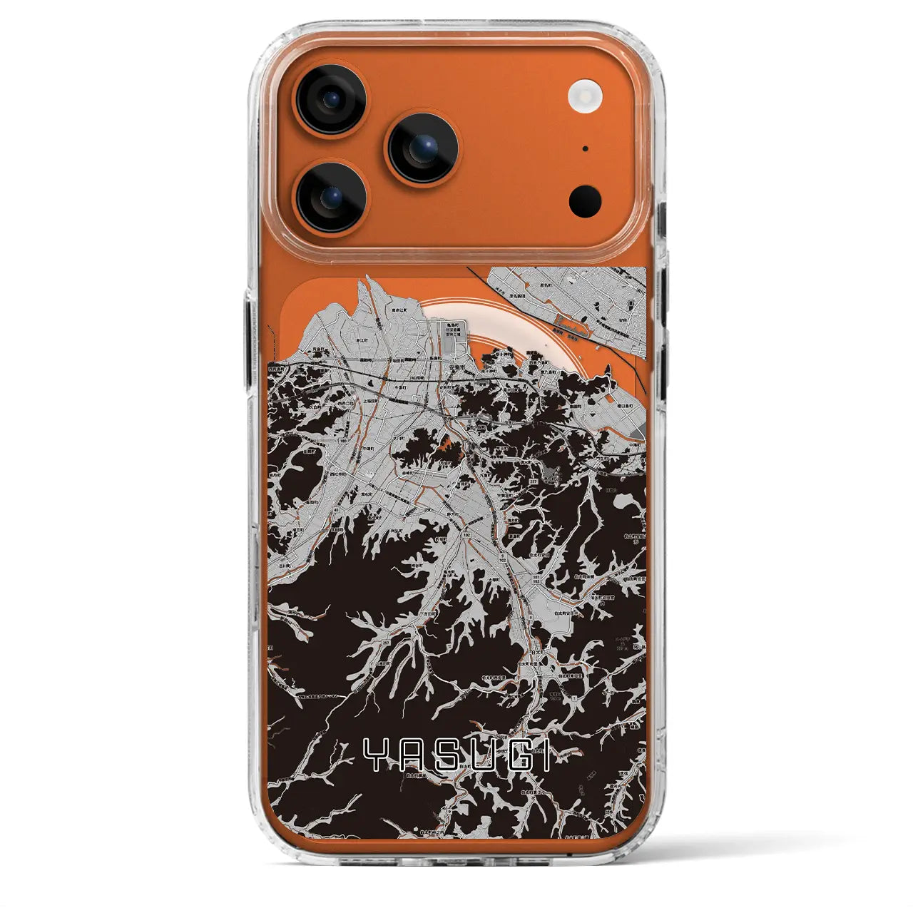 【安来（島根県）】地図柄iPhoneケース（MagSafeタイプ）