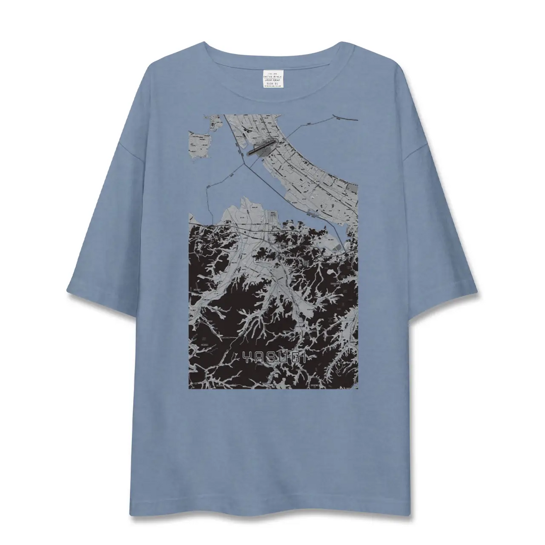 【安来（島根県）】地図柄ビッグシルエットTシャツ