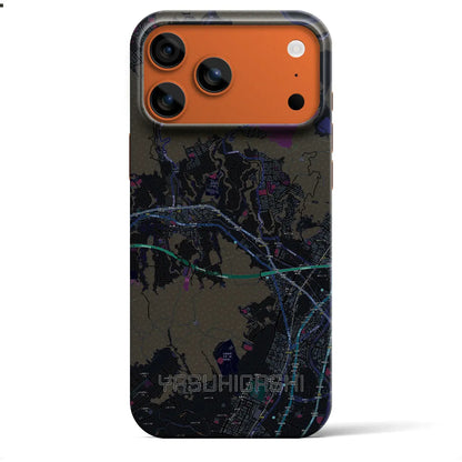 【安東（広島県）】地図柄iPhoneケース（バックカバータイプ）