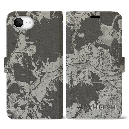 【安東（広島県）】地図柄iPhoneケース（手帳タイプ）