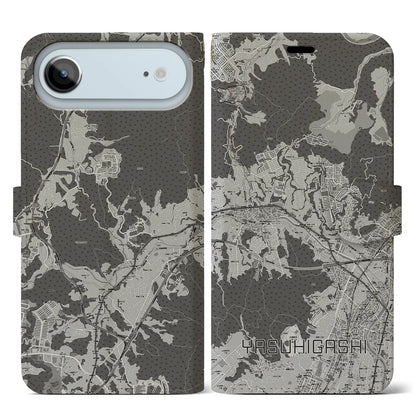 【安東（広島県）】地図柄iPhoneケース（手帳タイプ）