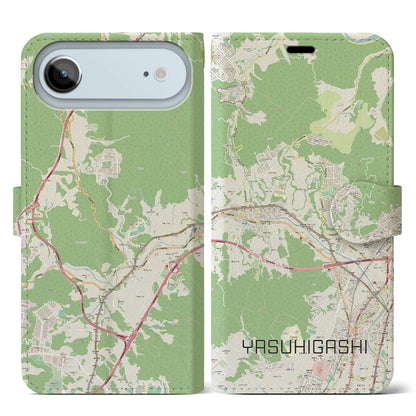 【安東（広島県）】地図柄iPhoneケース（手帳タイプ）