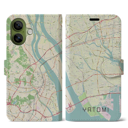 【弥富（愛知県）】地図柄iPhoneケース（手帳タイプ）