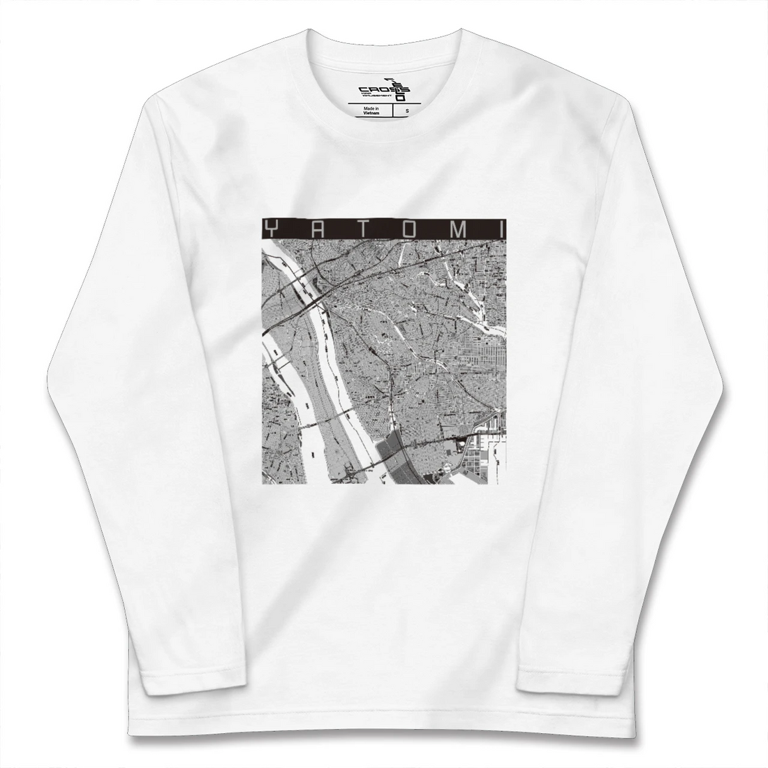 【弥富（愛知県）】地図柄ロングスリーブTシャツ