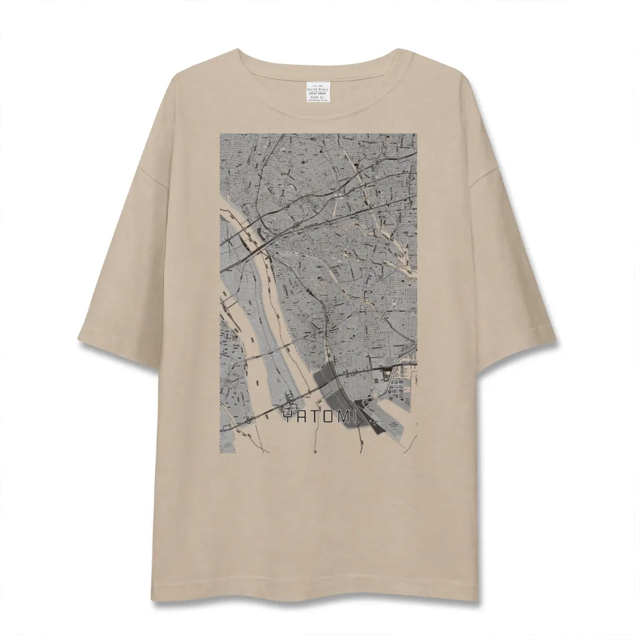 【弥富（愛知県）】地図柄ビッグシルエットTシャツ